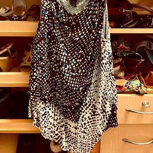 WHBM asymmetrical tank style blouse.